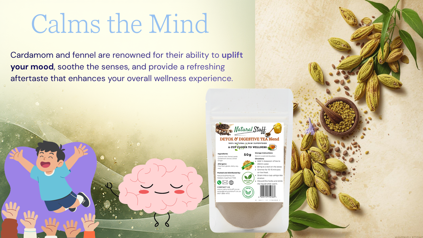Natural Stuff DETOX & DIGESTIVE TEA Blend 50g