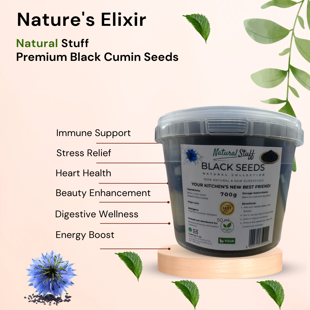Natural Stuff Premium Quality Black Cumin Seeds 100% Natural 700g