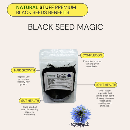 Natural Stuff Premium Quality Black Cumin Seeds 100% Natural 150g
