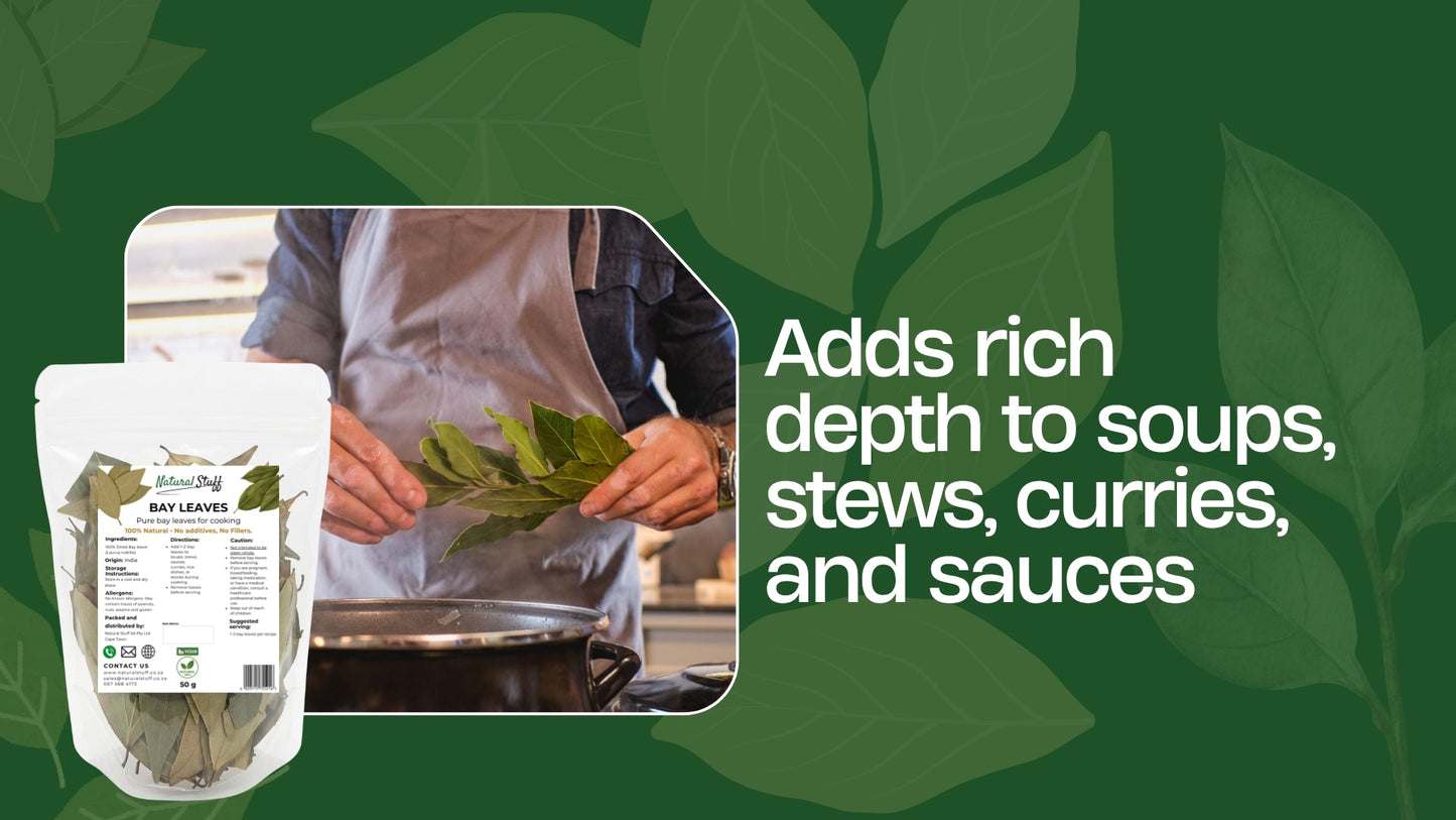 Natural Stuff Bay Leaves – 100% Pure & Natural Culinary Herb