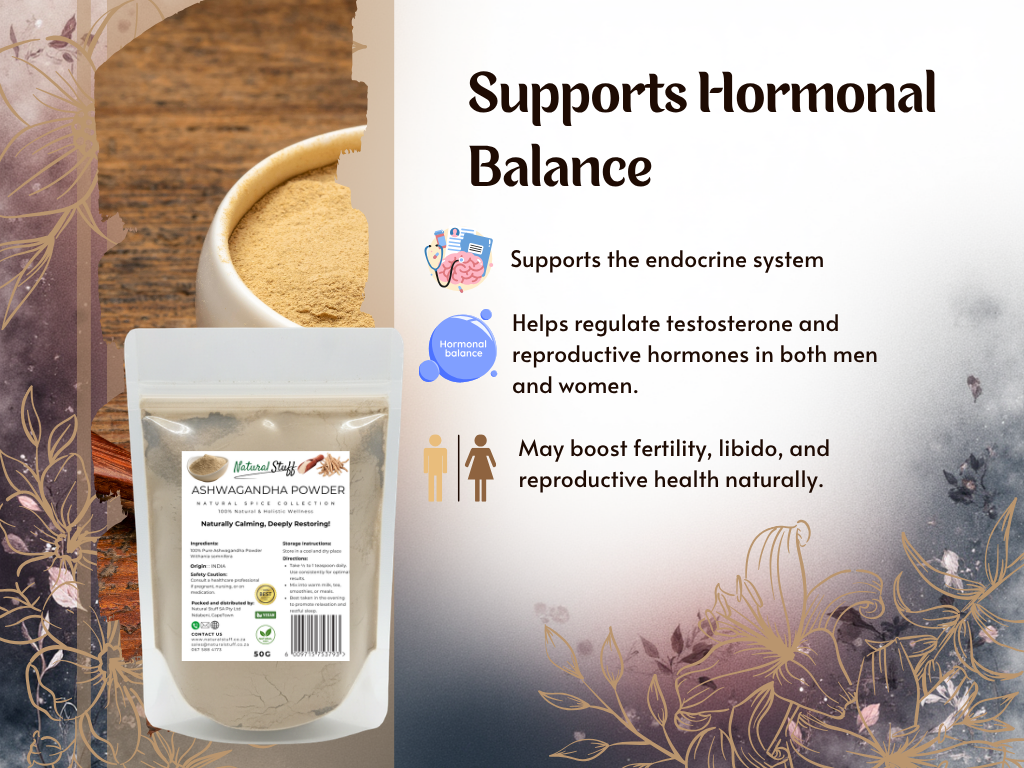 Natural Stuff Ashwagandha Powder Revive Your Energy, Ease Your Mind