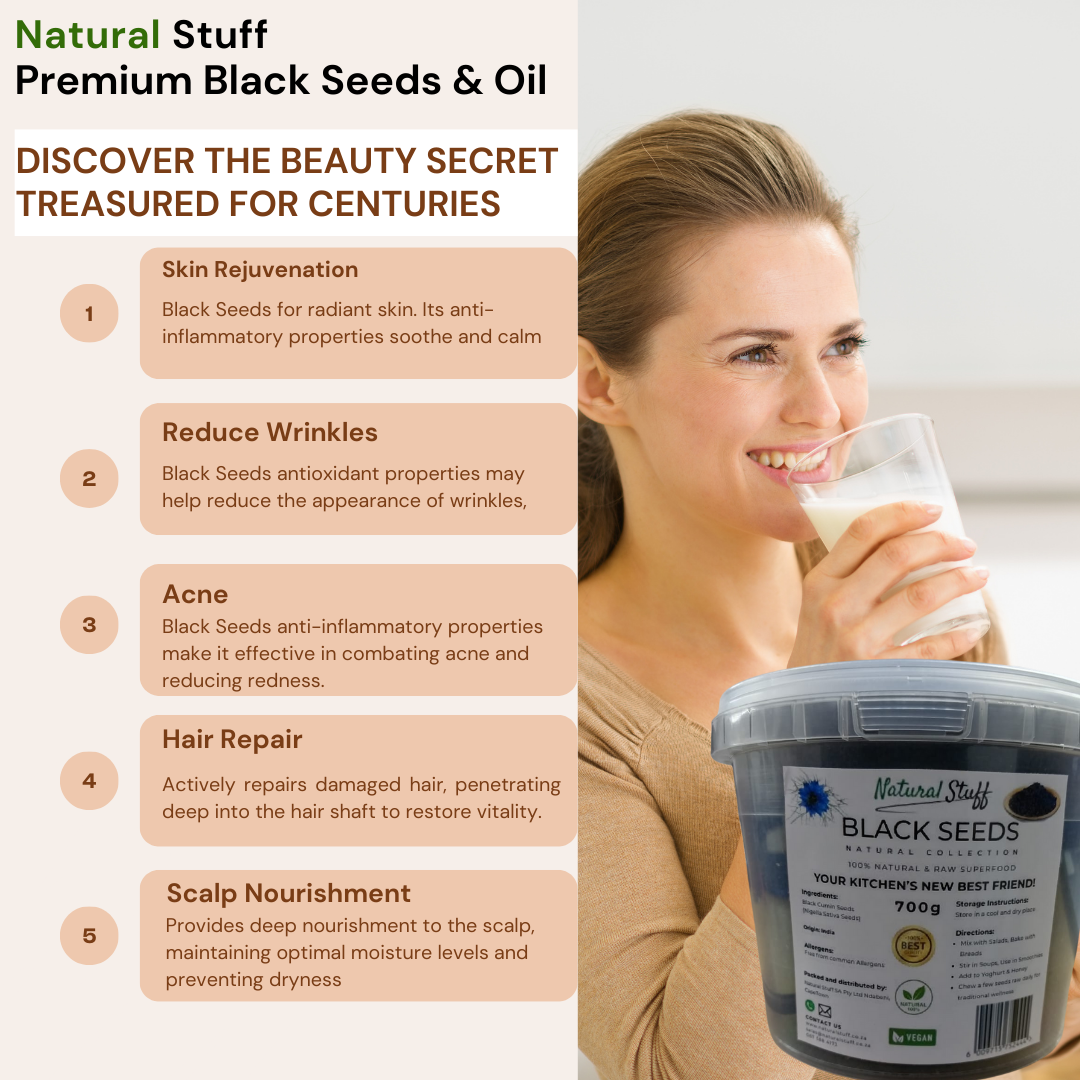 Natural Stuff Premium Quality Black Cumin Seeds 100% Natural 700g