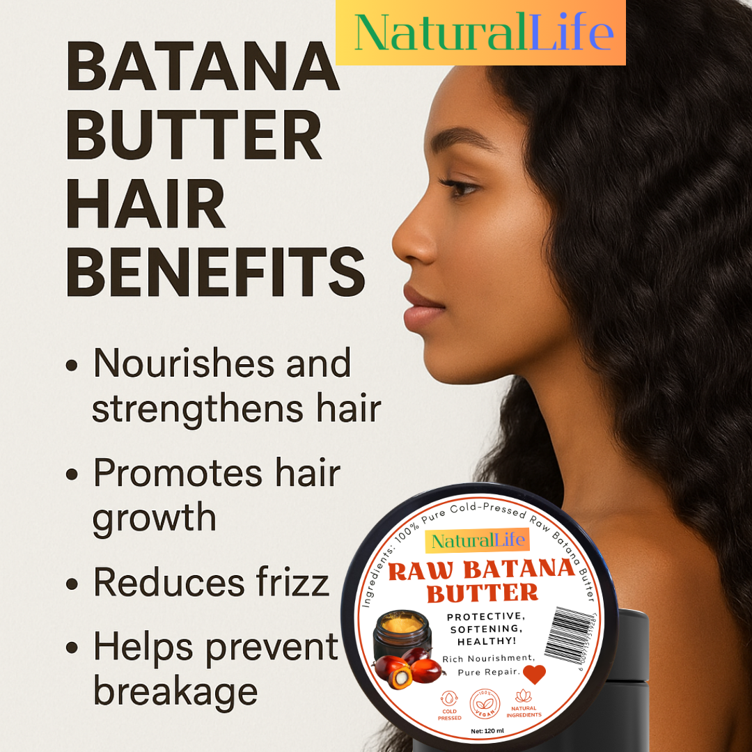 NaturalLife 100% Pure Cold-Pressed Raw Batana Butter. For Healty Hair!