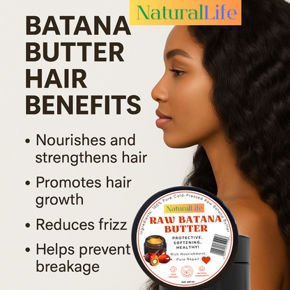 NaturalLife 100% Pure Cold-Pressed Raw Batana Butter. For Healty Hair!