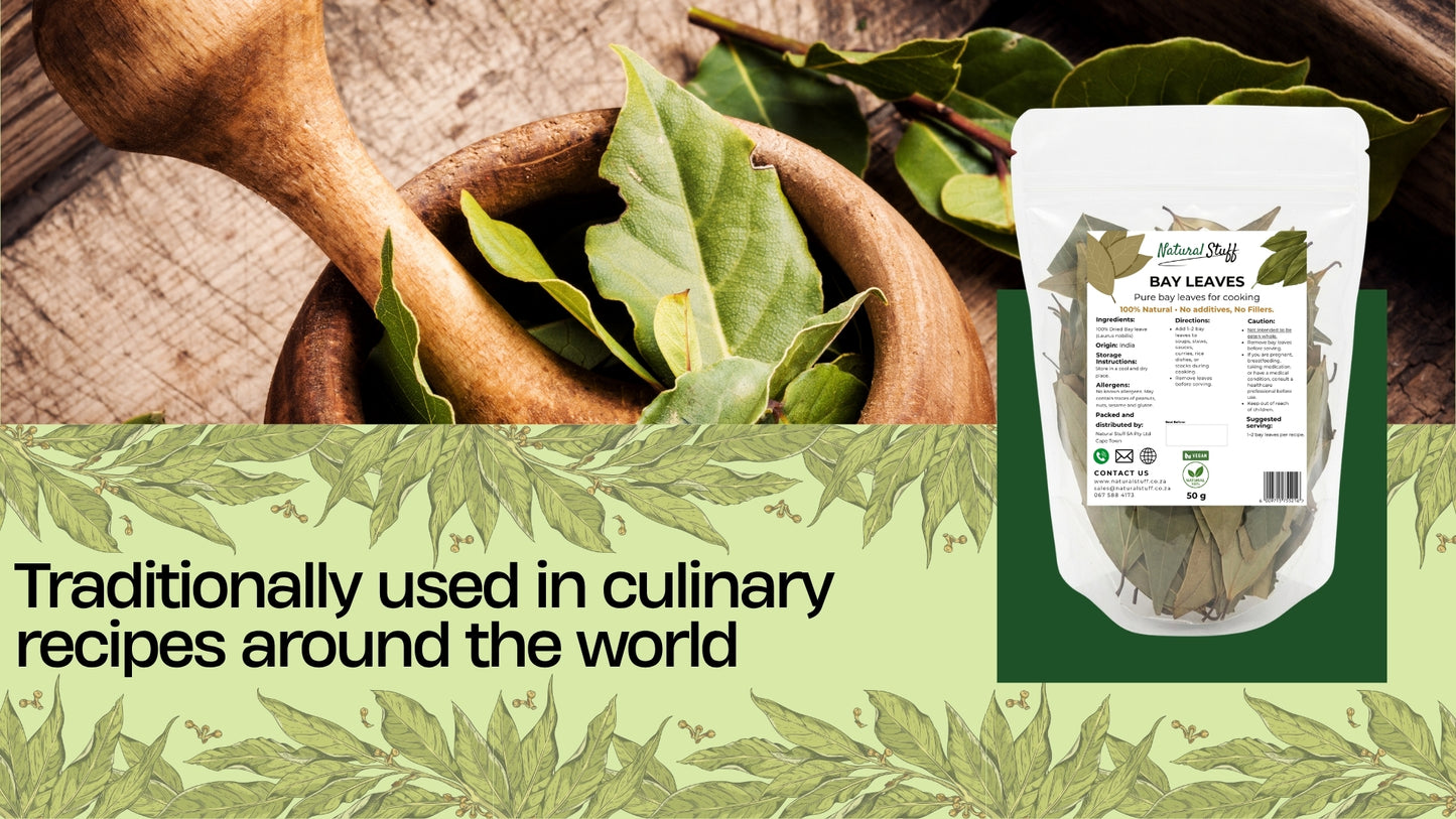 Natural Stuff Bay Leaves – 100% Pure & Natural Culinary Herb