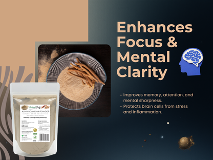 Natural Stuff Ashwagandha Powder Revive Your Energy, Ease Your Mind