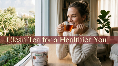 Natural Stuff Organic Rooibos Herbal Tea 100% Pure Caffeine-Free - 350g Tub