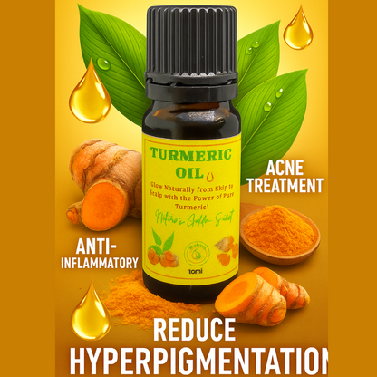 NaturalLife 100% Pure Turmeric Oil - Golden Glow for Hair & Complexion