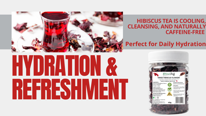 Natural Stuff Dried Hibiscus Natural Wellness & Antioxidant Power Jar