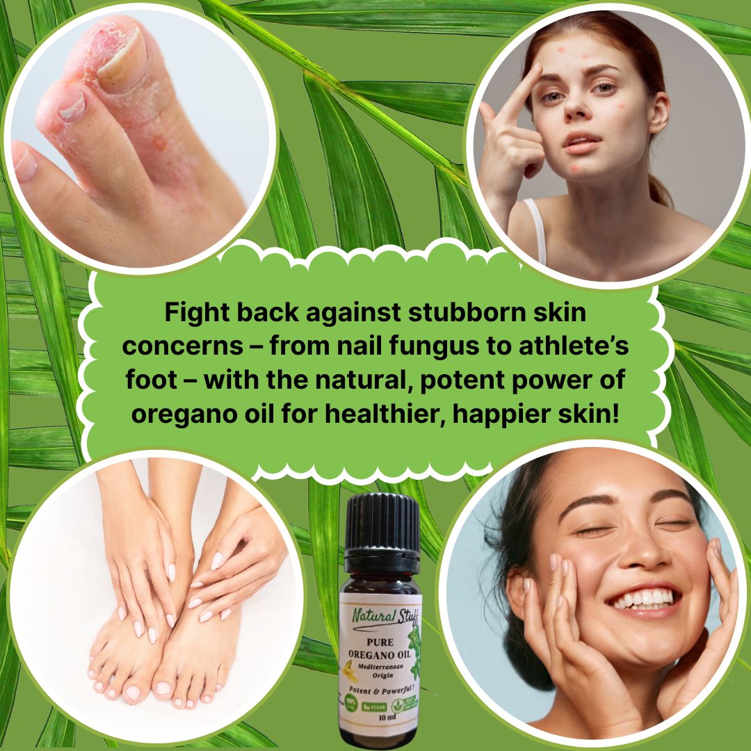 Natural Stuff Pure Premium Oregano Oil Nature's Most Powerful Antibiotic - 10 ml