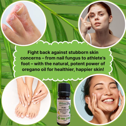 Natural Stuff Pure Premium Oregano Oil Nature's Most Powerful Antibiotic - 10 ml