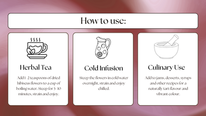 NaturalLife Dried Hibiscus Flowers – Whole Petals, Caffeine-Free Tea