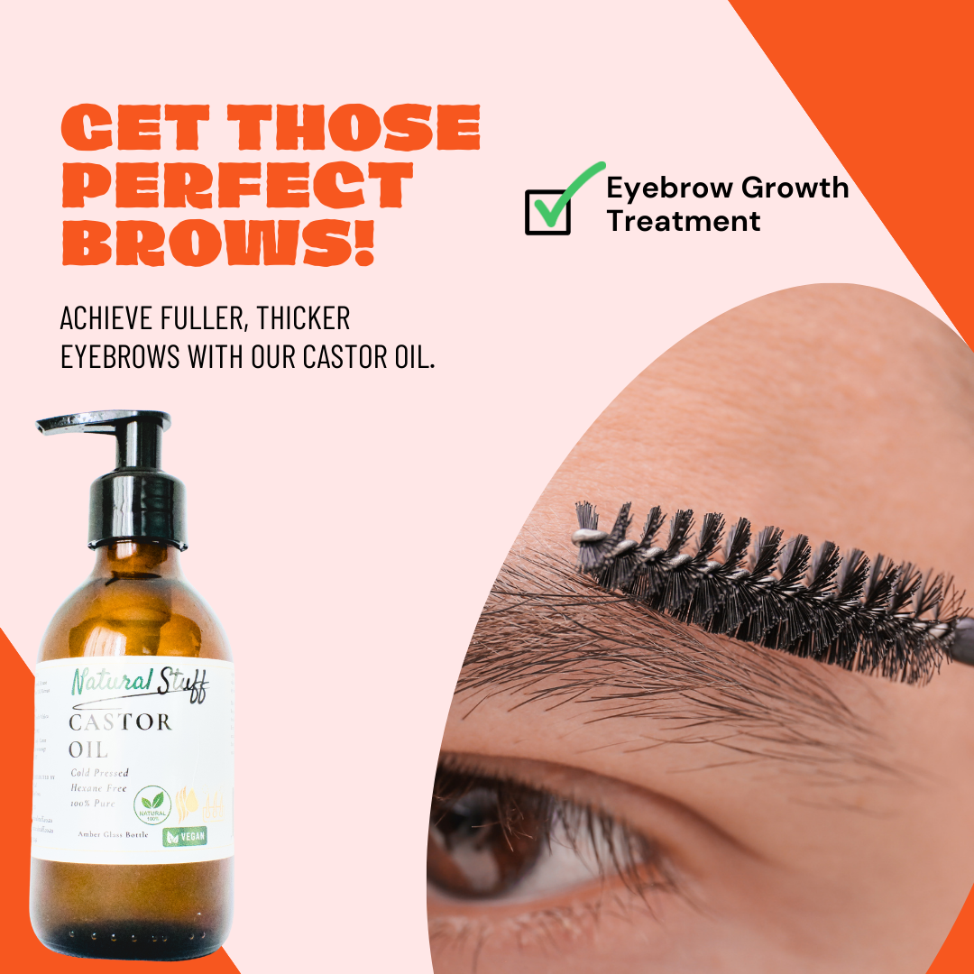 Natural Stuff Premium Castor Oil Cold-pressed Hexane Free 200ml