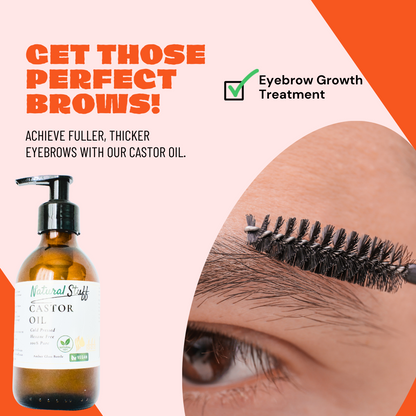 Natural Stuff Premium Castor Oil Cold-pressed Hexane Free 200ml
