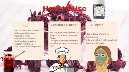 Natural Stuff Dried Hibiscus Natural Wellness & Antioxidant Power Jar