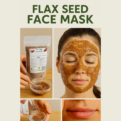 Natural Stuff Flax Seeds - Wholesome, Fresh & Nutrient-Rich Superfood