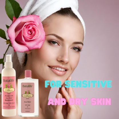 Botalife Natural Rose Water (200ml Glass Bottle)