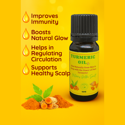 NaturalLife 100% Pure Turmeric Oil - Golden Glow for Hair & Complexion