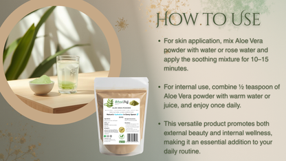 Natural Stuff Aloe Vera Powder - Immune support , Skin & Hair Revitalising