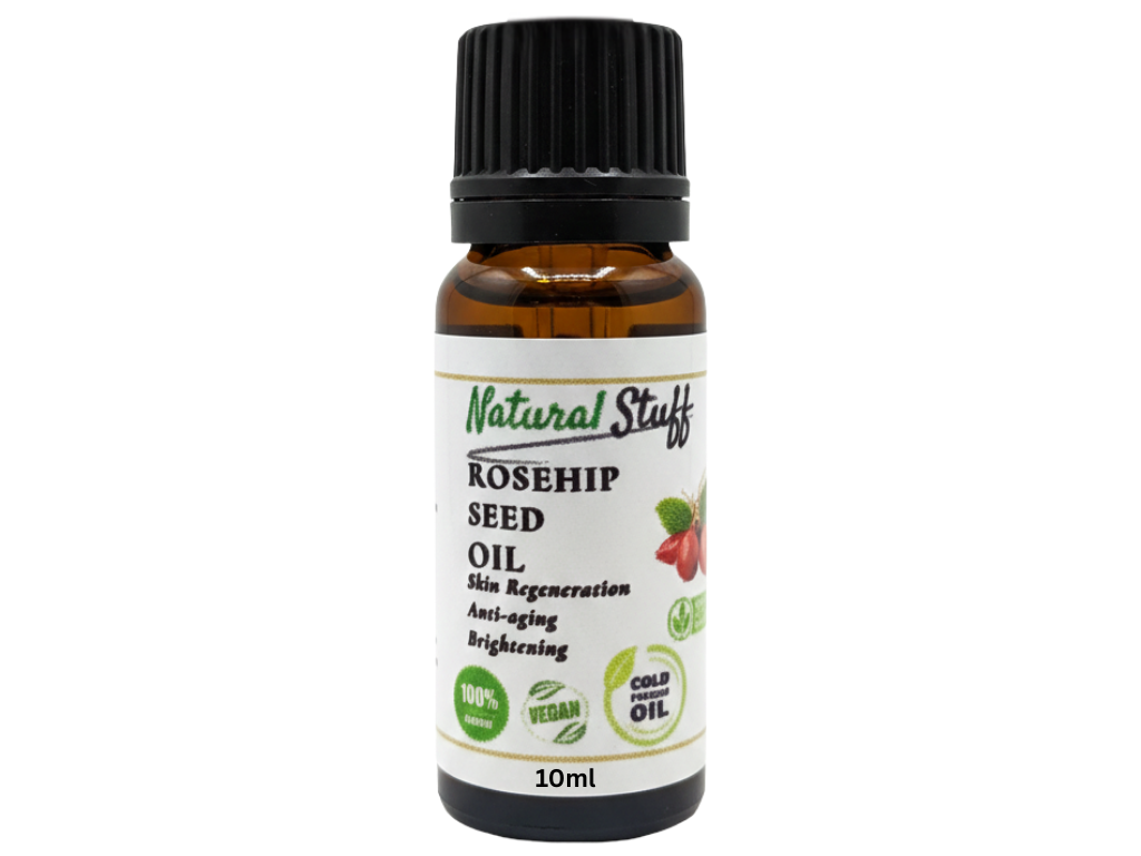 Natural Stuff Rosehip Seed Oil 100% Pure Cold Pressed for Face & Anti-Aging