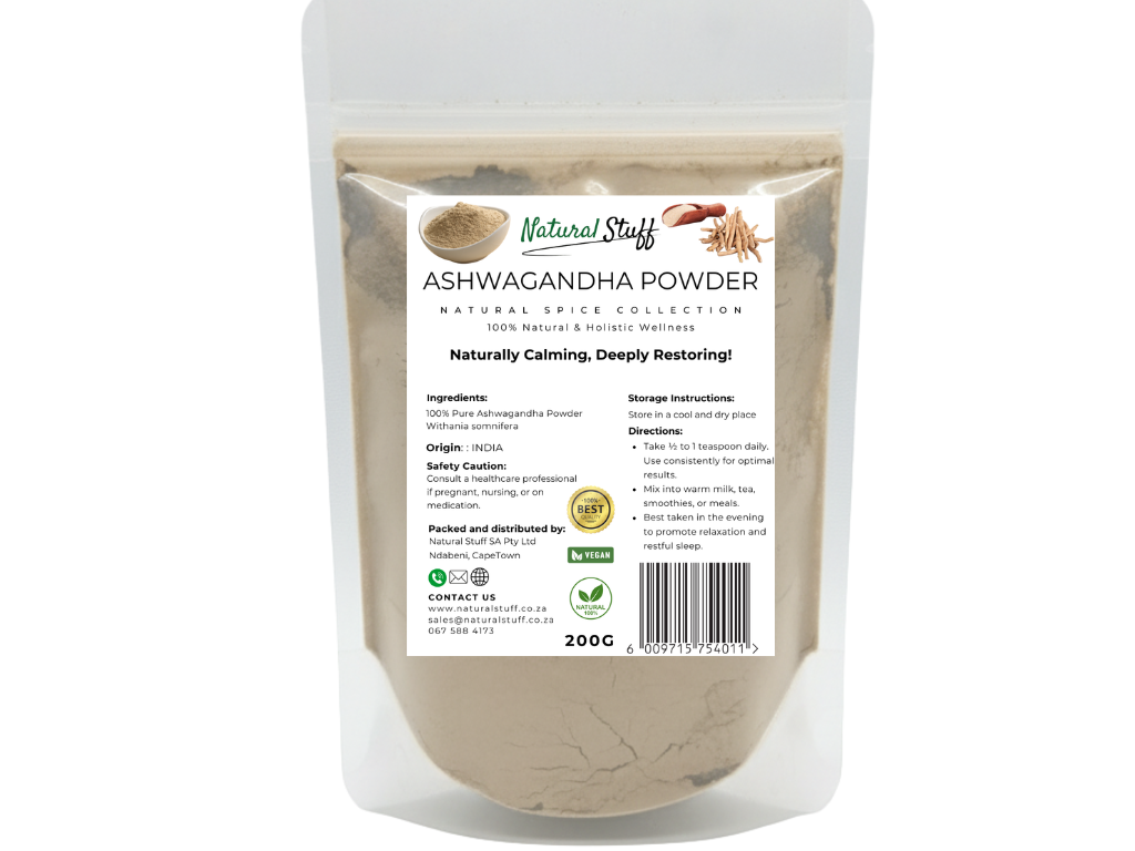 Natural Stuff Ashwagandha Powder Revive Your Energy, Ease Your Mind