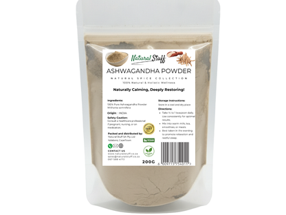 Natural Stuff Ashwagandha Powder Revive Your Energy, Ease Your Mind