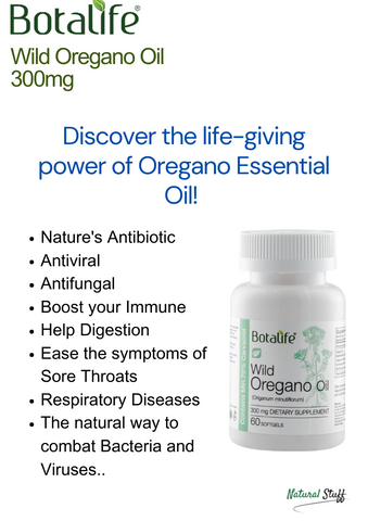 Botalife Wild Oregano Oil Capsules are the natural way to combat bacteria and viruses