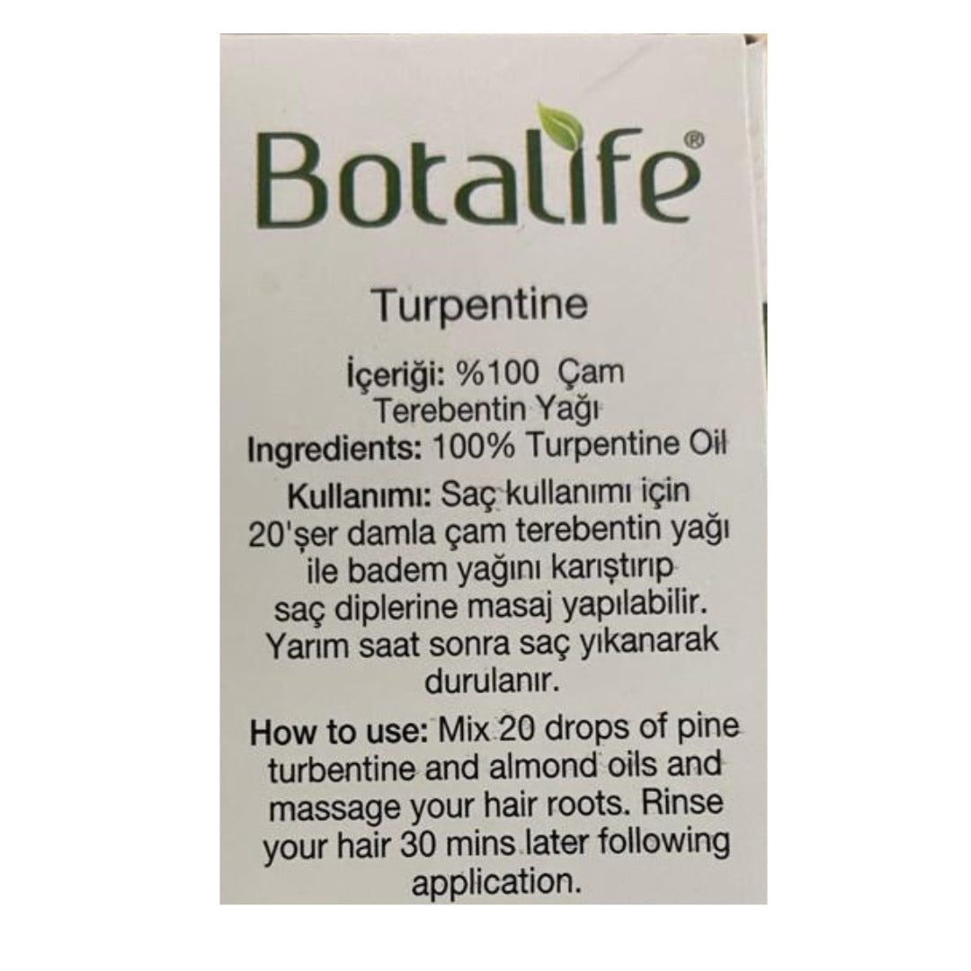 Botalife Turpentine Oil Natural Nourishment for Scalp Health & Hair Growth