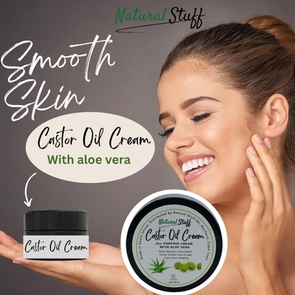 Natural Stuff Castor Oil & Aloe Vera Cream - Hydrate, Nourish, Glow