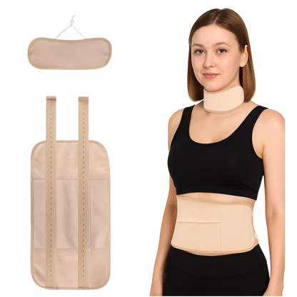 Natural Stuff Organic Castor Oil Pack Wrap Elastic Strap Cotton Hot & Cold