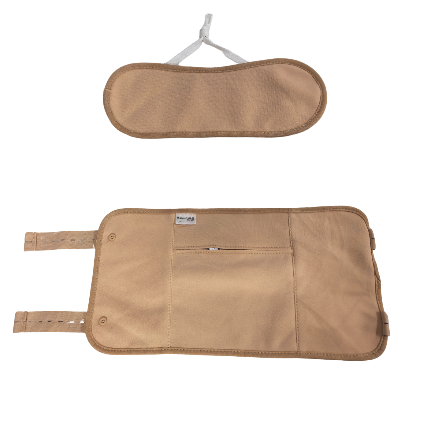 Natural Stuff Organic Castor Oil Pack Wrap Elastic Strap Cotton Hot & Cold