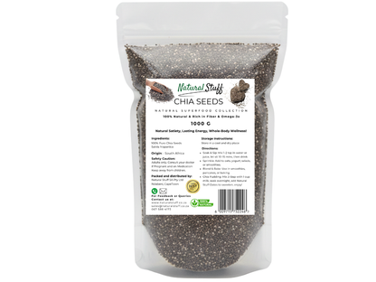 Natural Stuff 100% Pure Chia Seeds - Superfood for Everyday Health