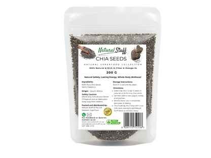 Natural Stuff 100% Pure Chia Seeds - Superfood for Everyday Health