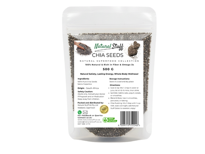 Natural Stuff 100% Pure Chia Seeds - Superfood for Everyday Health