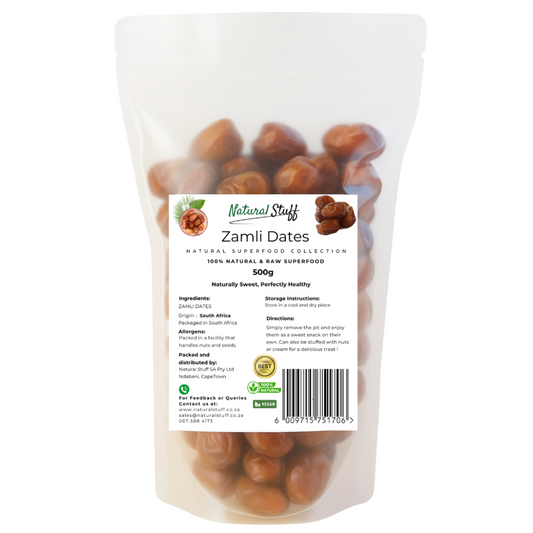 Natural Stuff Zamli Dates - Deliciously Soft & Full of Natural Goodness 1kg