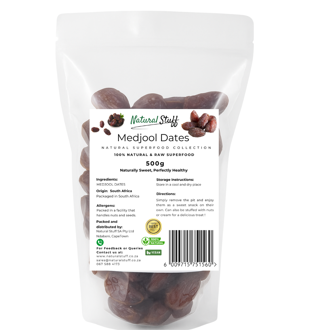Natural Stuff Medjool Dates - Deliciously Soft & Nutrient-Rich 1kg