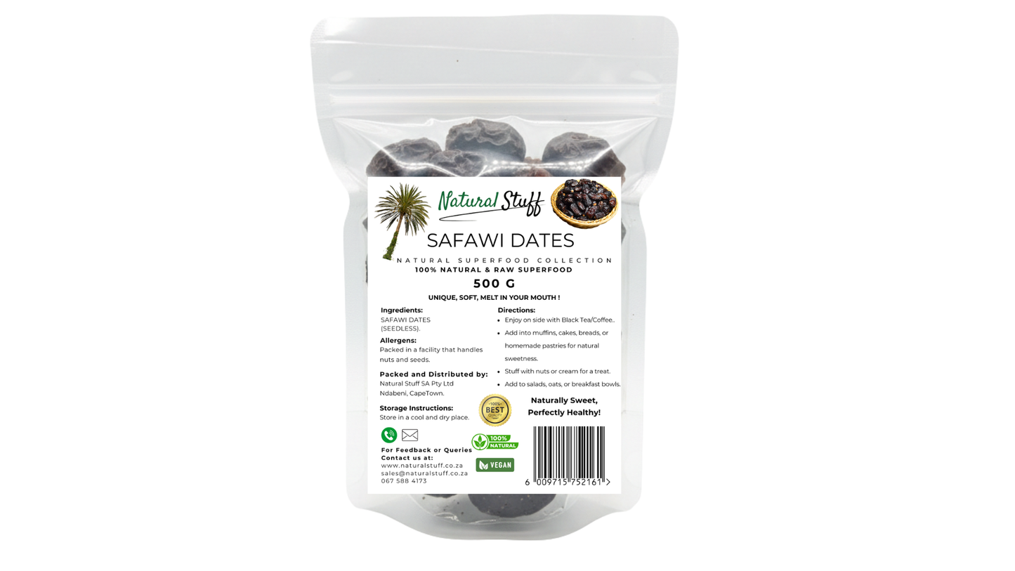 Natural Stuff Safawi Dates - Premium, Soft & Nutrient-Rich