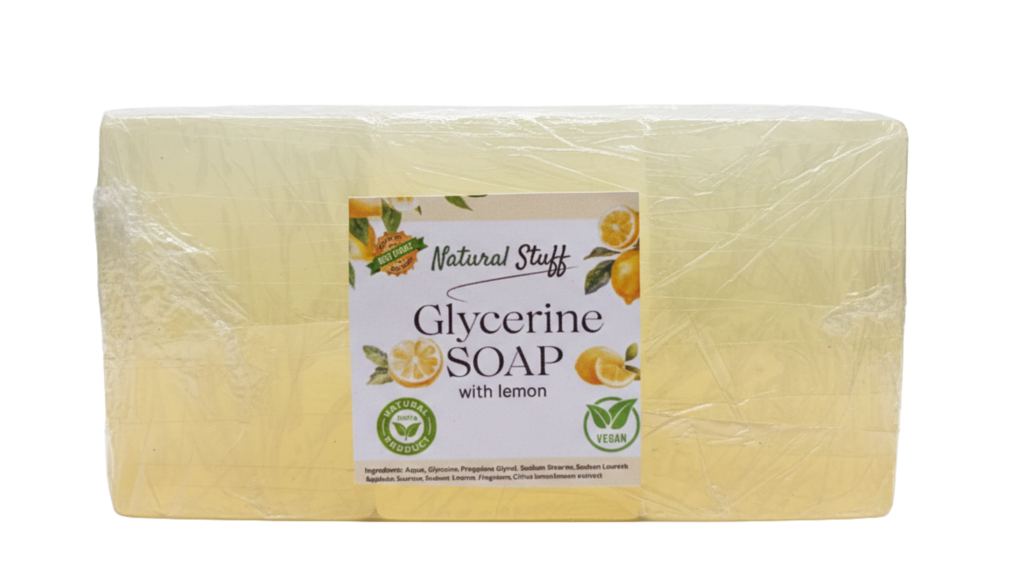 Natural Stuff Glycerine Soap-Brightens & Hydrates Skin Naturally 150g.
