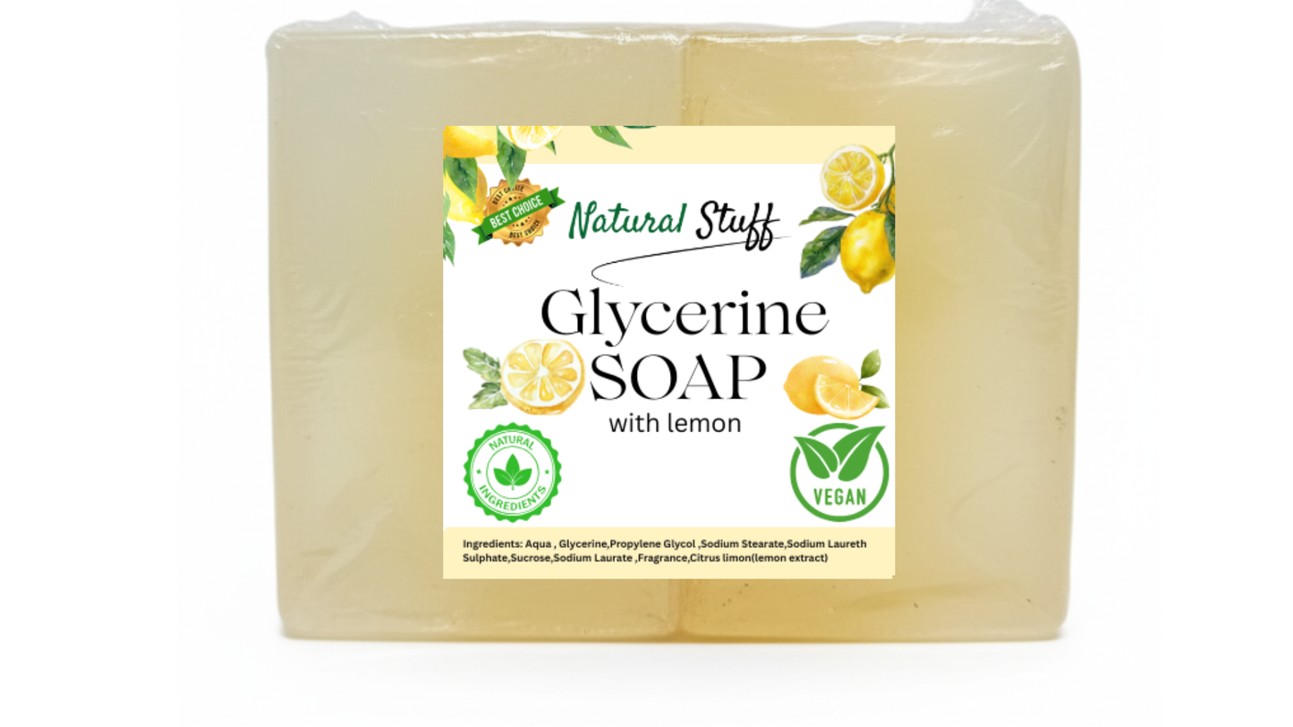 Natural Stuff Glycerine Soap-Brightens & Hydrates Skin Naturally 150g.