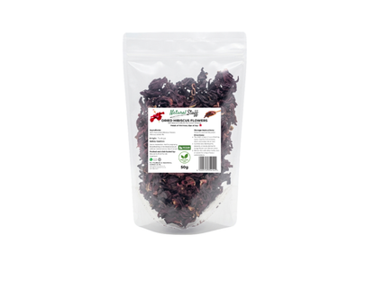 Natural Stuff Dried Hibiscus Flowers - 100% Natural & Fresh