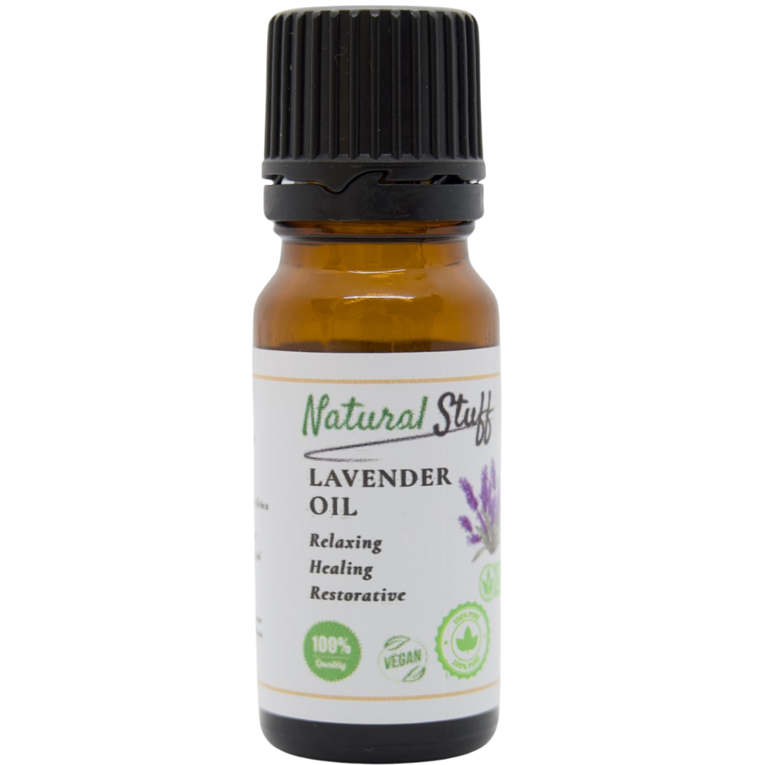 Natural Stuff Lavender Oil Calming Essential Oil for Sleep, Relaxation 10ml