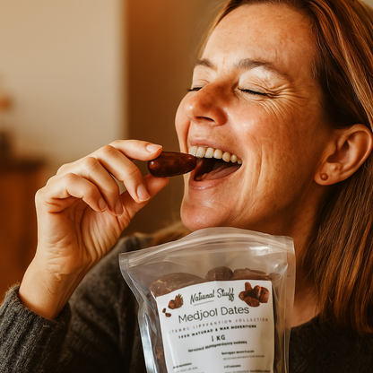 Natural Stuff Medjool Dates - Deliciously Soft & Nutrient-Rich 1kg