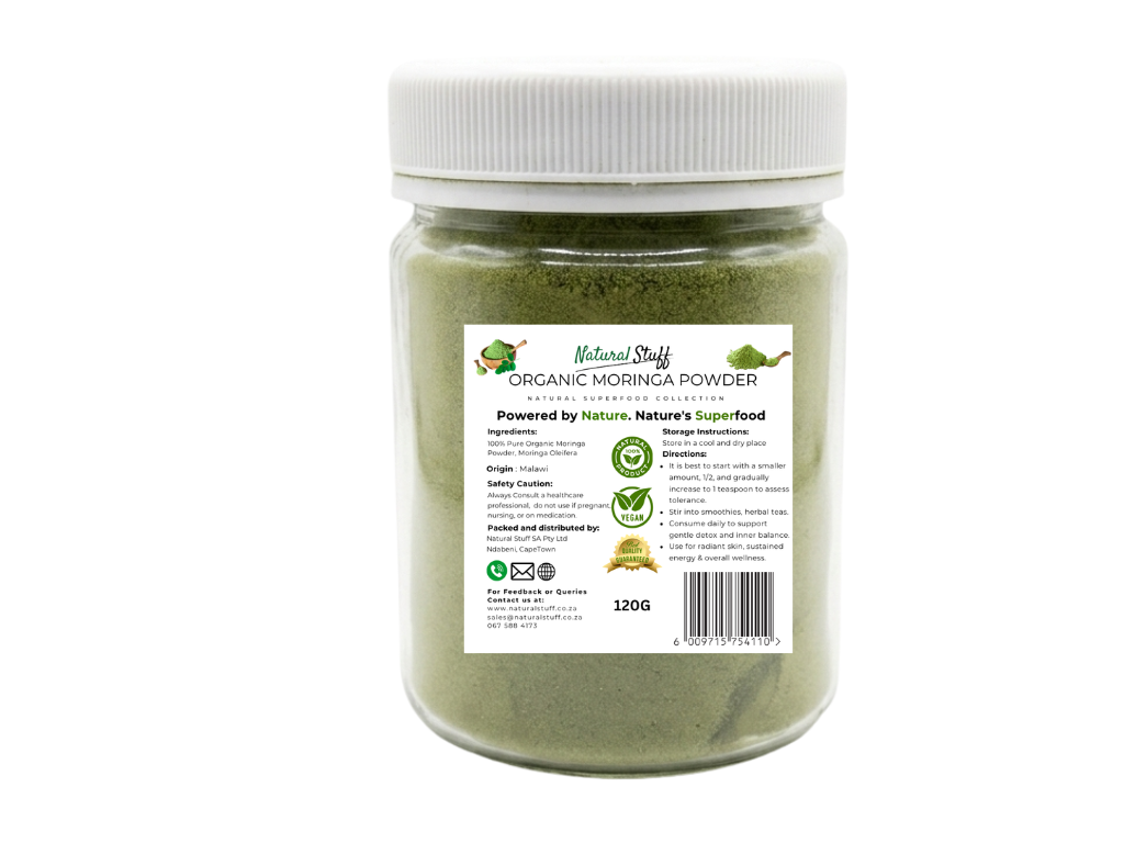 Natural Stuff Organic Moringa Powder Jar
