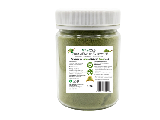 Natural Stuff Organic Moringa Powder Jar