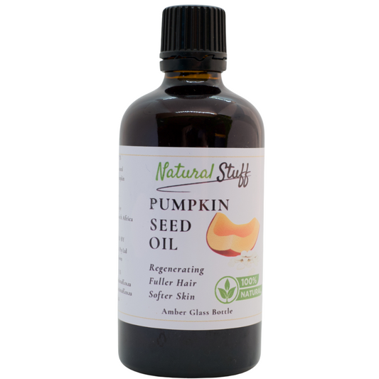 Natural Stuff 100% Pure Cold pressed Pumpkin Seed Oil Glass Bottle