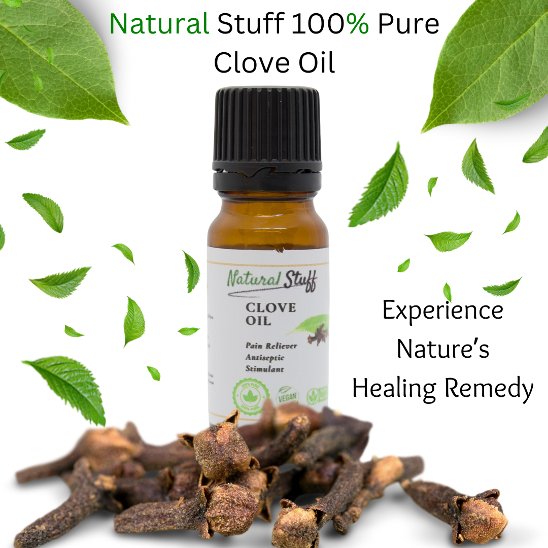 Natural Stuff Clove Oil - Pure, Therapeutic Grade 10ml