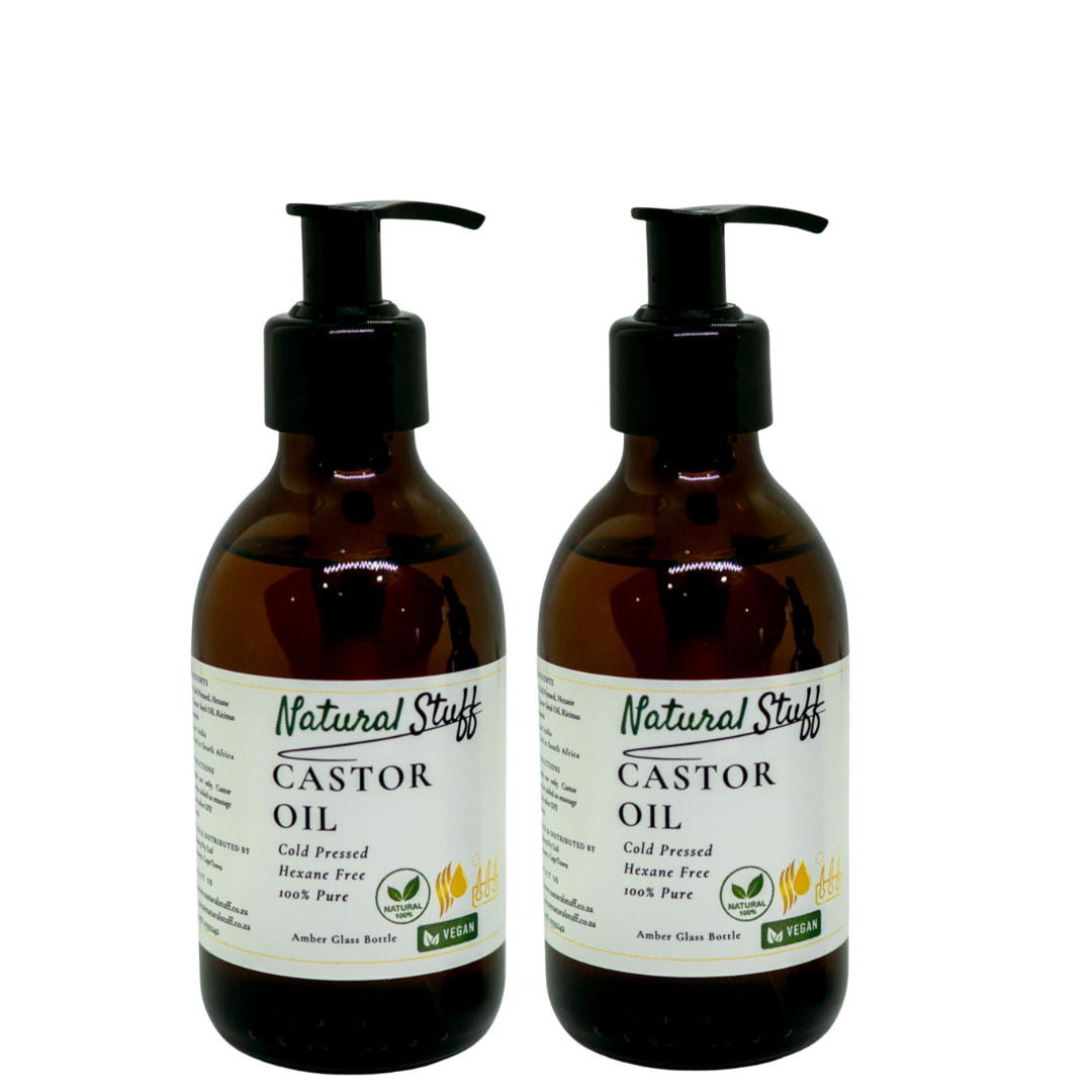 Natural Stuff Premium Castor Oil Cold-pressed Hexane Free 200ml