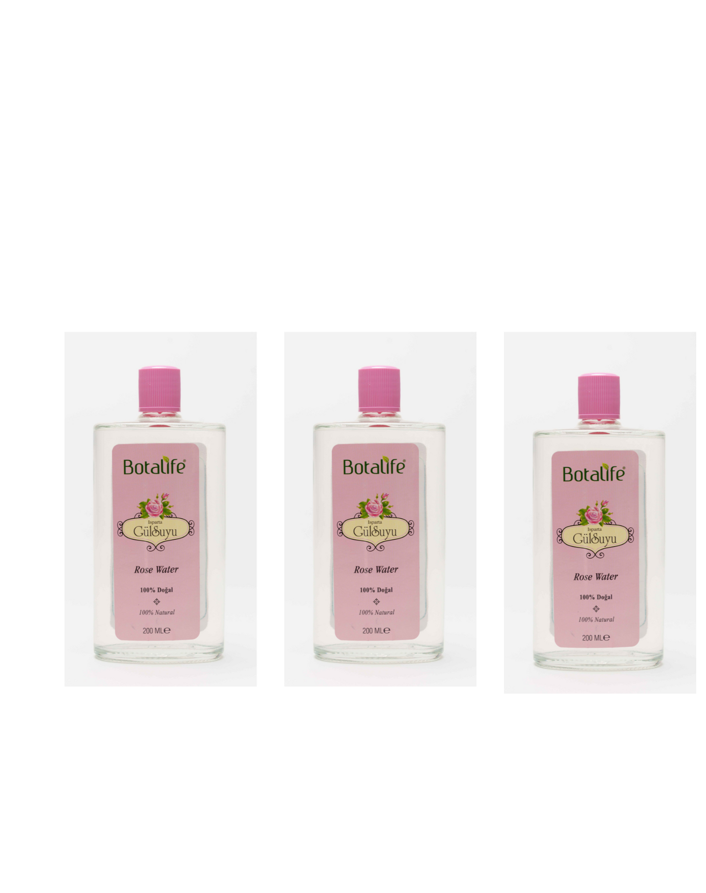 Botalife Natural Rose Water (200ml Glass Bottle)