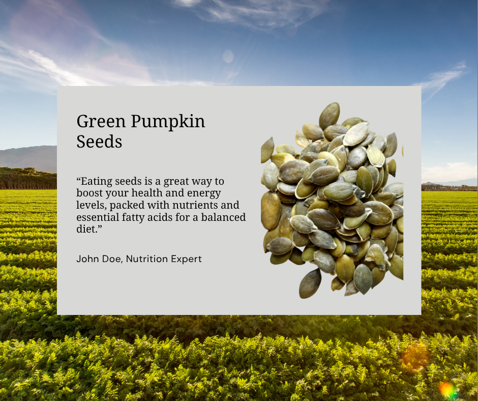 Natural Stuff Pumpkin Seeds 1kg - Raw, Crunchy & Protein-Rich Snack