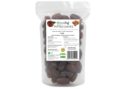 Natural Stuff Pitted Sayer Dates Soft Juicy & Rich in Natural Goodness 1kg